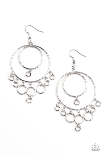 Roundabout Radiance - Silver-Jewelry-Just Because Jewels, Paparazzi Accessories-Just Because Jewels