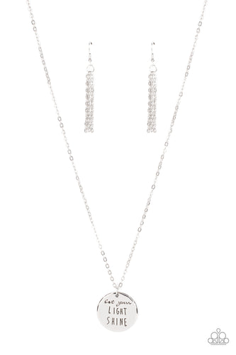 Light It Up - Silver-Jewelry-Just Because Jewels, Paparazzi Accessories-Just Because Jewels