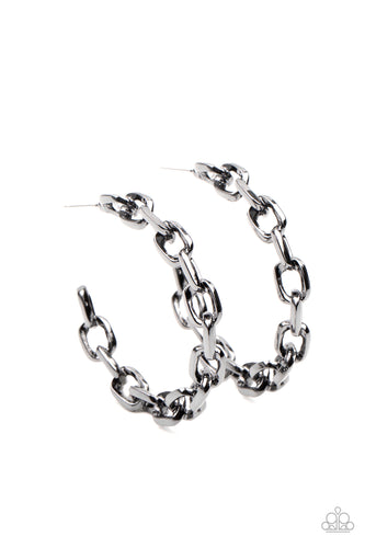 Stronger Together - Black-Jewelry-Just Because Jewels, Paparazzi Accessories-Just Because Jewels