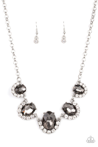 The Queen Demands It - Silver-Jewelry-Just Because Jewels, Paparazzi Accessories-Just Because Jewels