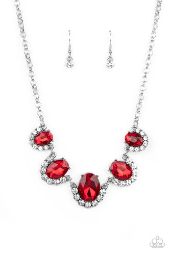 The Queen Demands It - Red-Jewelry-Just Because Jewels, Paparazzi Accessories-Just Because Jewels