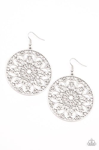 Make A MANDALA Out Of You - Silver-Jewelry-Just Because Jewels, Paparazzi Accessories-Just Because Jewels