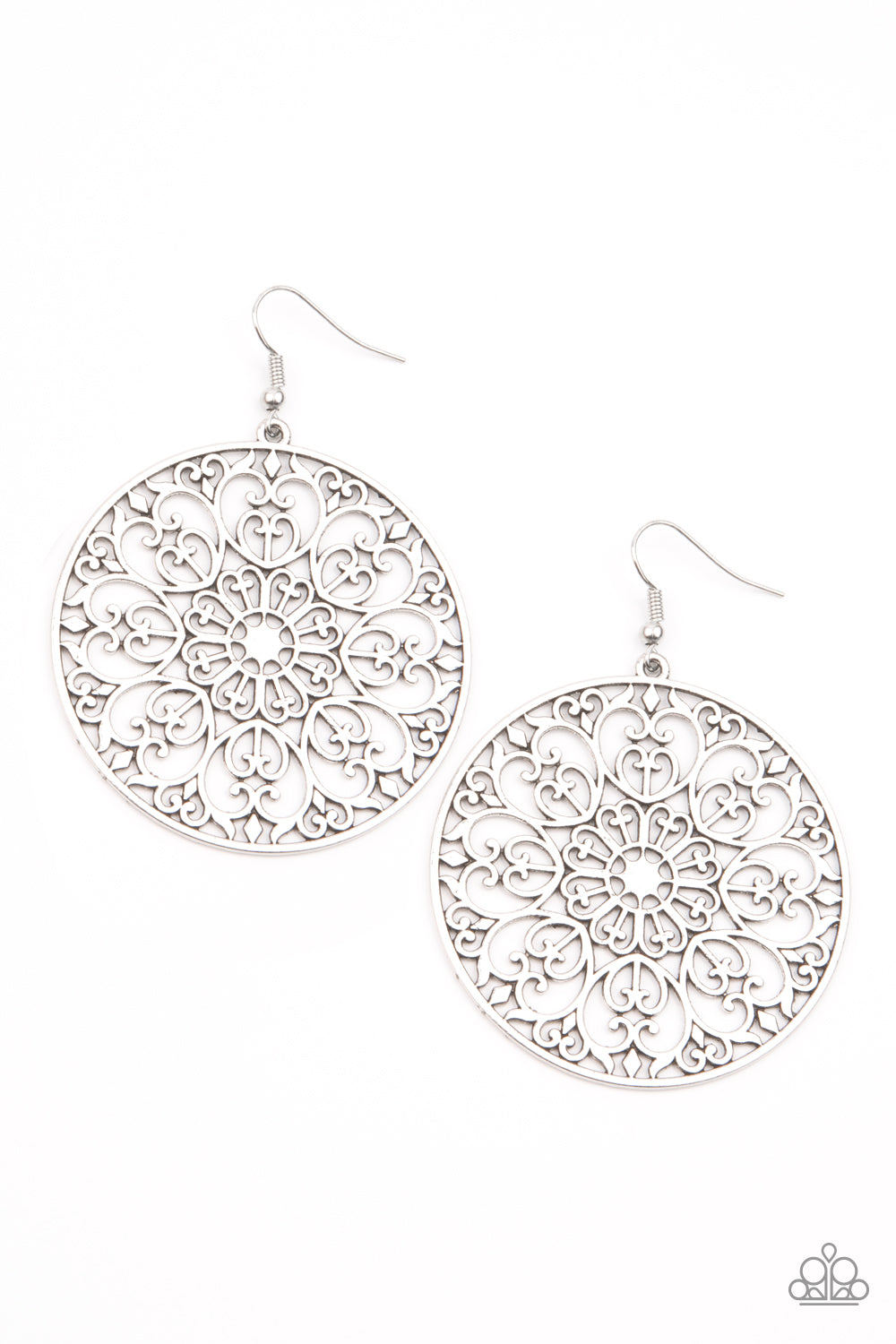 Make A MANDALA Out Of You - Silver-Jewelry-Just Because Jewels, Paparazzi Accessories-Just Because Jewels