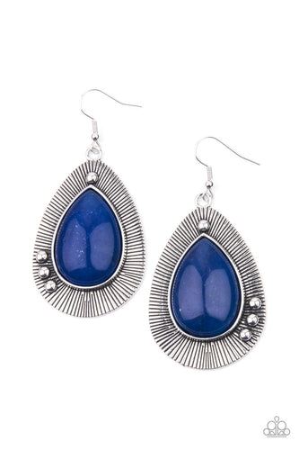 Western Fantasy - Blue-Jewelry-Just Because Jewels, Paparazzi Accessories-Just Because Jewels