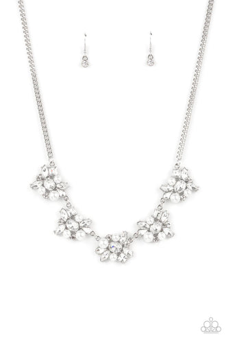 HEIRESS of Them All - White-Jewelry-Just Because Jewels, Paparazzi Accessories-Just Because Jewels