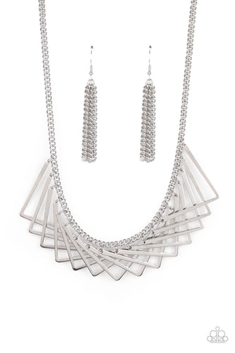Metro Mirage - Silver-Jewelry-Just Because Jewels, Paparazzi Accessories-Just Because Jewels