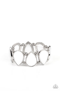 Flamboyant Tease - White-Jewelry-Just Because Jewels, Paparazzi Accessories-Just Because Jewels