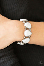 Load image into Gallery viewer, Flamboyant Tease - White-Jewelry-Just Because Jewels, Paparazzi Accessories-Just Because Jewels