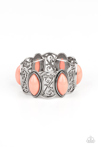 POP, Skip, and a Jump - Orange-Jewelry-Just Because Jewels, Paparazzi Accessories-Just Because Jewels