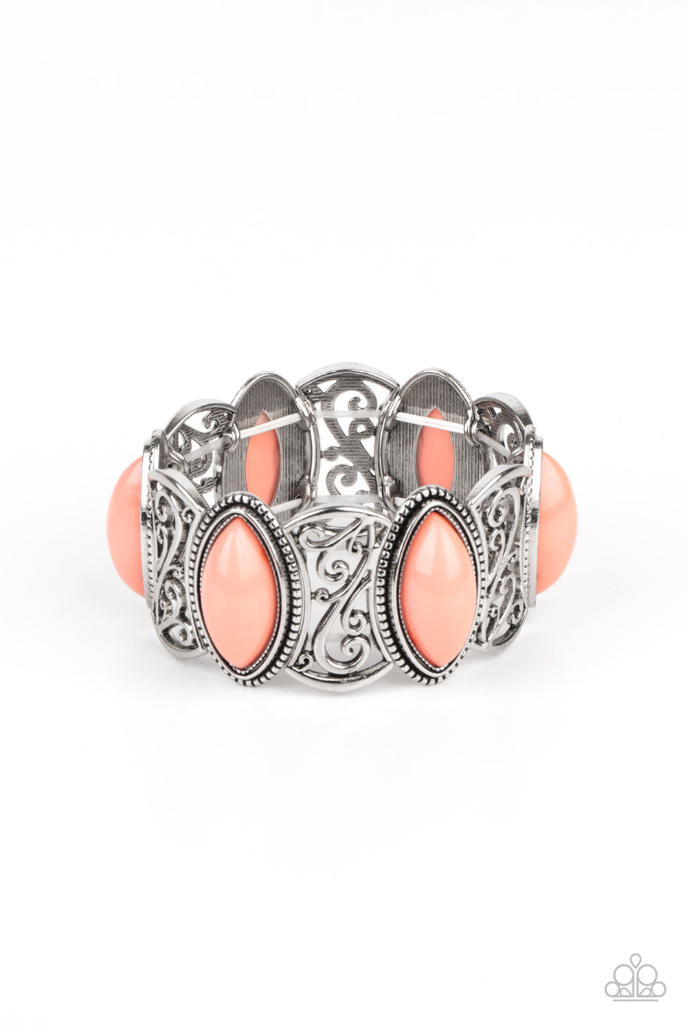 POP, Skip, and a Jump - Orange-Jewelry-Just Because Jewels, Paparazzi Accessories-Just Because Jewels