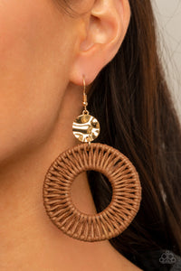 Total Basket Case - Brown-Jewelry-Just Because Jewels, Paparazzi Accessories-Just Because Jewels