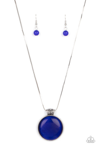 Look Into My Aura - Blue-Jewelry-Just Because Jewels, Paparazzi Accessories-Just Because Jewels