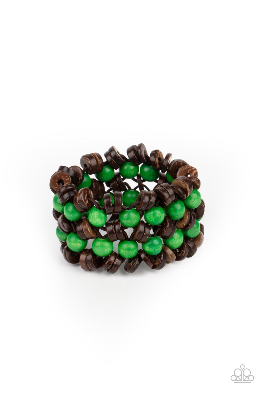 Tahiti Tourist - Green-Jewelry-Just Because Jewels, Paparazzi Accessories-Just Because Jewels
