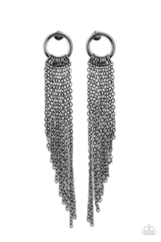 Divinely Dipping - Black-Jewelry-Just Because Jewels, Paparazzi Accessories-Just Because Jewels