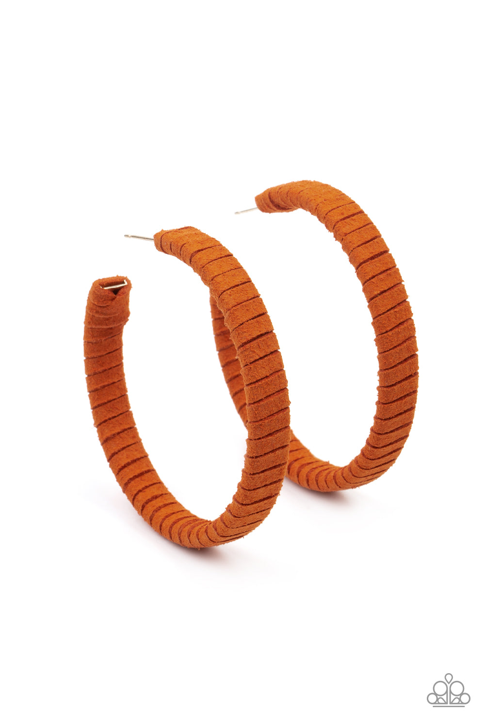 Suede Parade - Orange-Jewelry-Just Because Jewels, Paparazzi Accessories-Just Because Jewels