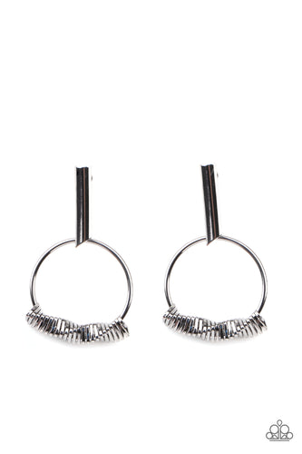 Set Into Motion - Black-Jewelry-Just Because Jewels, Paparazzi Accessories-Just Because Jewels