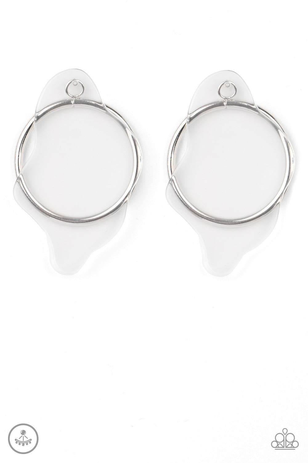 Clear The Way! - White-Jewelry-Just Because Jewels, Paparazzi Accessories-Just Because Jewels
