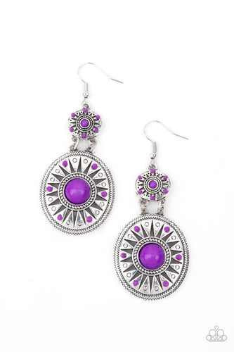 Temple of The Sun - Purple-Jewelry-Just Because Jewels, Paparazzi Accessories-Just Because Jewels