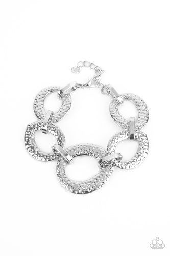 STEEL The Show - Silver-Jewelry-Just Because Jewels, Paparazzi Accessories-Just Because Jewels