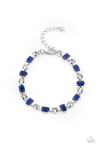 Out In Full FIERCE - Blue-Jewelry-Just Because Jewels, Paparazzi Accessories-Just Because Jewels