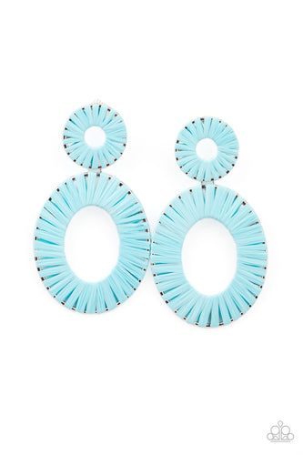 Foxy Flamenco - Blue-Jewelry-Just Because Jewels, Paparazzi Accessories-Just Because Jewels