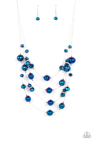 Cosmic Real Estate - Blue-Jewelry-Just Because Jewels, Paparazzi Accessories-Just Because Jewels