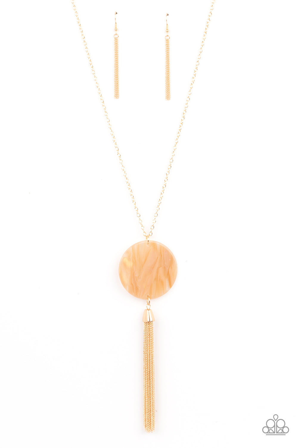 Up FAUX Grabs - Orange-Jewelry-Just Because Jewels, Paparazzi Accessories-Just Because Jewels