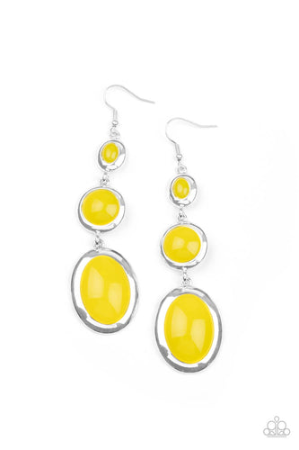 Retro Reality - Yellow-Jewelry-Just Because Jewels, Paparazzi Accessories-Just Because Jewels