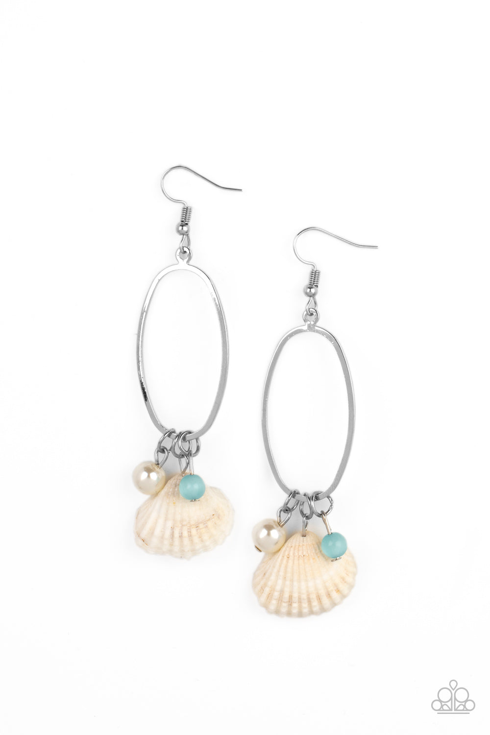 This Too SHELL Pass - Blue-Jewelry-Just Because Jewels, Paparazzi Accessories-Just Because Jewels