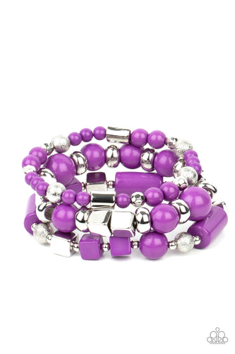 Perfectly Prismatic - Purple-Jewelry-Just Because Jewels, Paparazzi Accessories-Just Because Jewels