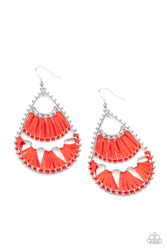 Samba Scene - Red-Jewelry-Just Because Jewels, Paparazzi Accessories-Just Because Jewels