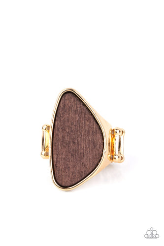 Perfectly Petrified - Gold-Jewelry-Just Because Jewels, Paparazzi Accessories-Just Because Jewels