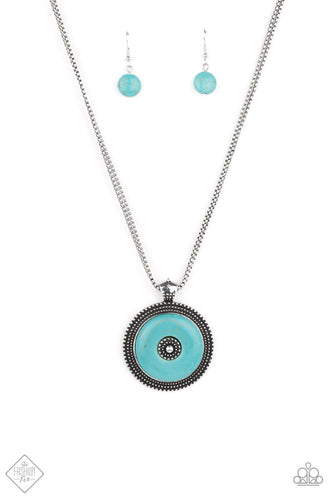 EPICENTER of Attention - Blue-Jewelry-Just Because Jewels, Paparazzi Accessories-Just Because Jewels