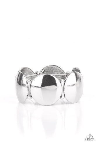Going, Going, GONG! - Silver-Jewelry-Just Because Jewels, Paparazzi Accessories-Just Because Jewels