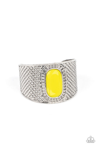 Poshly Pharaoh - Yellow-Jewelry-Just Because Jewels, Paparazzi Accessories-Just Because Jewels