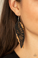 Load image into Gallery viewer, WINGING Off The Hook - Black-Jewelry-Just Because Jewels, Paparazzi Accessories-Just Because Jewels