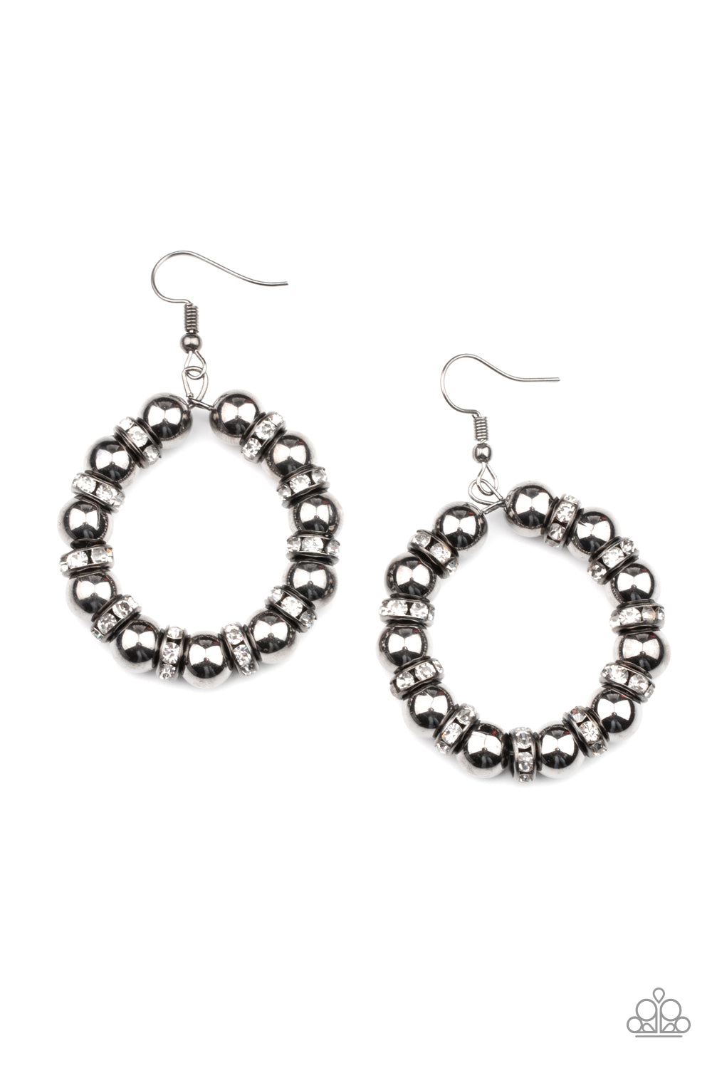 Cosmic Halo - Black-Jewelry-Just Because Jewels, Paparazzi Accessories-Just Because Jewels