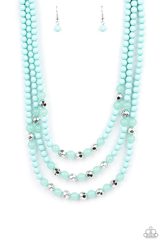 STAYCATION All I Ever Wanted - Blue-Jewelry-Just Because Jewels, Paparazzi Accessories-Just Because Jewels