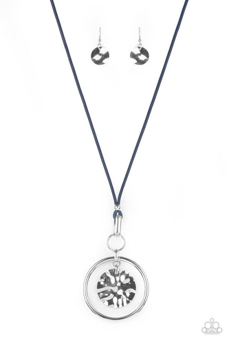 CORD-inated Effort - Blue-Jewelry-Just Because Jewels, Paparazzi Accessories-Just Because Jewels