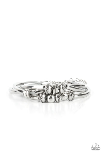 We Aim To Please - Silver-Jewelry-Just Because Jewels, Paparazzi Accessories-Just Because Jewels