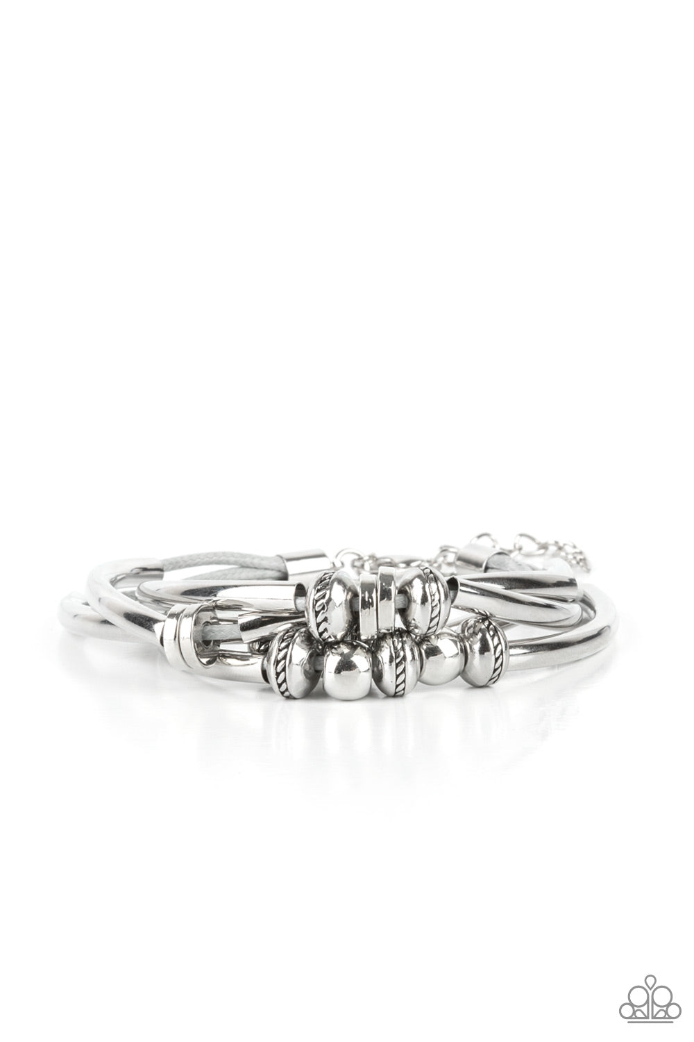 We Aim To Please - Silver-Jewelry-Just Because Jewels, Paparazzi Accessories-Just Because Jewels