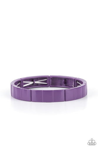 Material Movement - Purple-Jewelry-Just Because Jewels, Paparazzi Accessories-Just Because Jewels