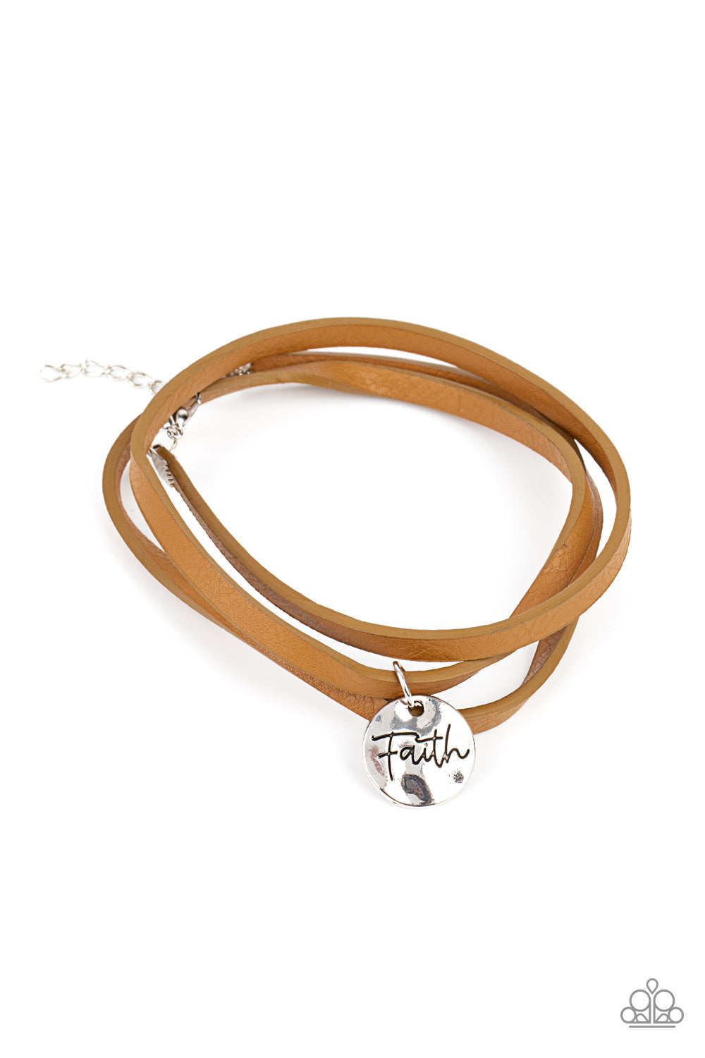 Wonderfully Worded - Brown-Jewelry-Just Because Jewels, Paparazzi Accessories-Just Because Jewels