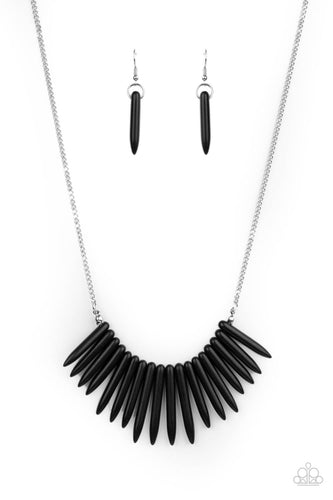 Exotic Edge - Black-Jewelry-Just Because Jewels, Paparazzi Accessories-Just Because Jewels