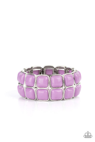 Double The DIVA-ttitude - Purple-Jewelry-Just Because Jewels, Paparazzi Accessories-Just Because Jewels