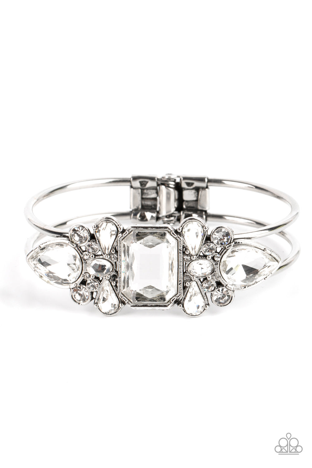Call Me Old-Fashioned - White-Jewelry-Paparazzi Accessories, Just Because Jewels-Just Because Jewels