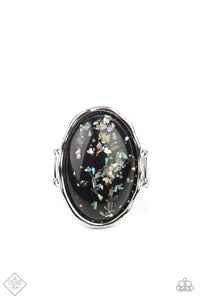 Glittery With Envy - Black-Jewelry-Just Because Jewels, Paparazzi Accessories-Just Because Jewels