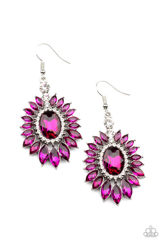 Big Time Twinkle - Pink-Jewelry-Just Because Jewels, Paparazzi Accessories-Just Because Jewels