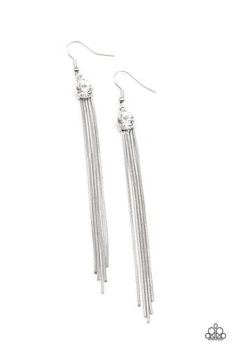 Always In Motion - White-Jewelry-Just Because Jewels, Paparazzi Accessories-Just Because Jewels