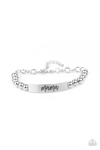 Mom Squad - Silver-Jewelry-Paparazzi Accessories, Just Because Jewels-Just Because Jewels